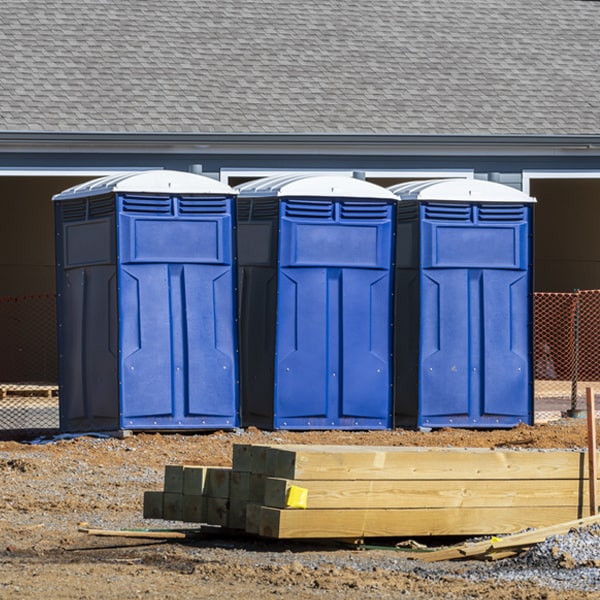 is there a specific order in which to place multiple portable toilets in Franklin North Carolina